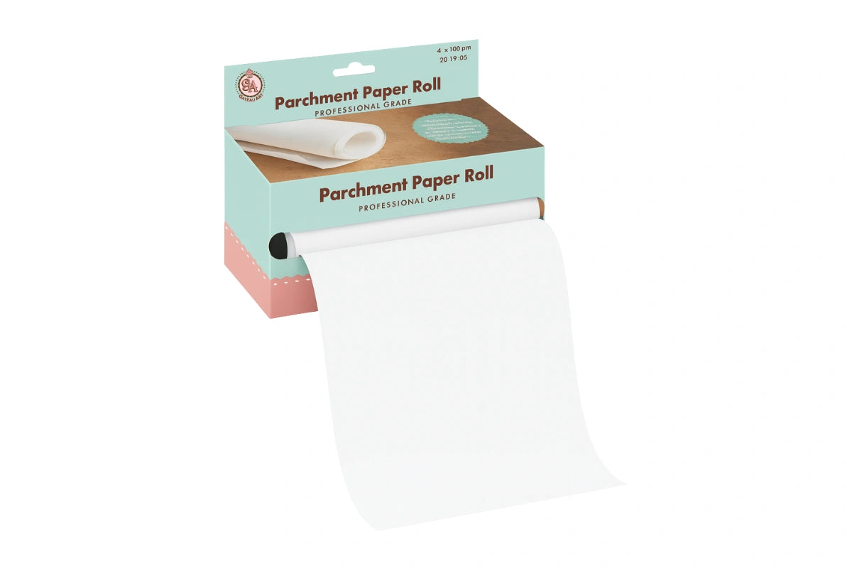 25m Parchment Roll - Width 4 Inch - Gateau Art