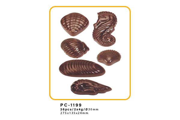 Assorted Seashells - 24 Cavity - Mould - T Quality Tools