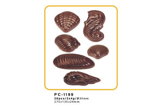Assorted Seashells - 24 Cavity - Mould - T Quality Tools