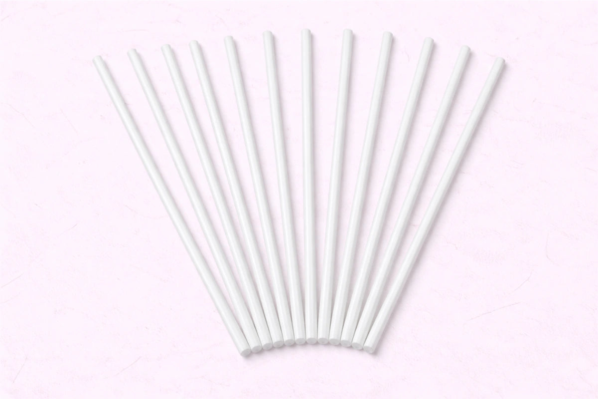 White Poly-Dowel - Cake Support - POLY-DOWELS - 12 Pieces