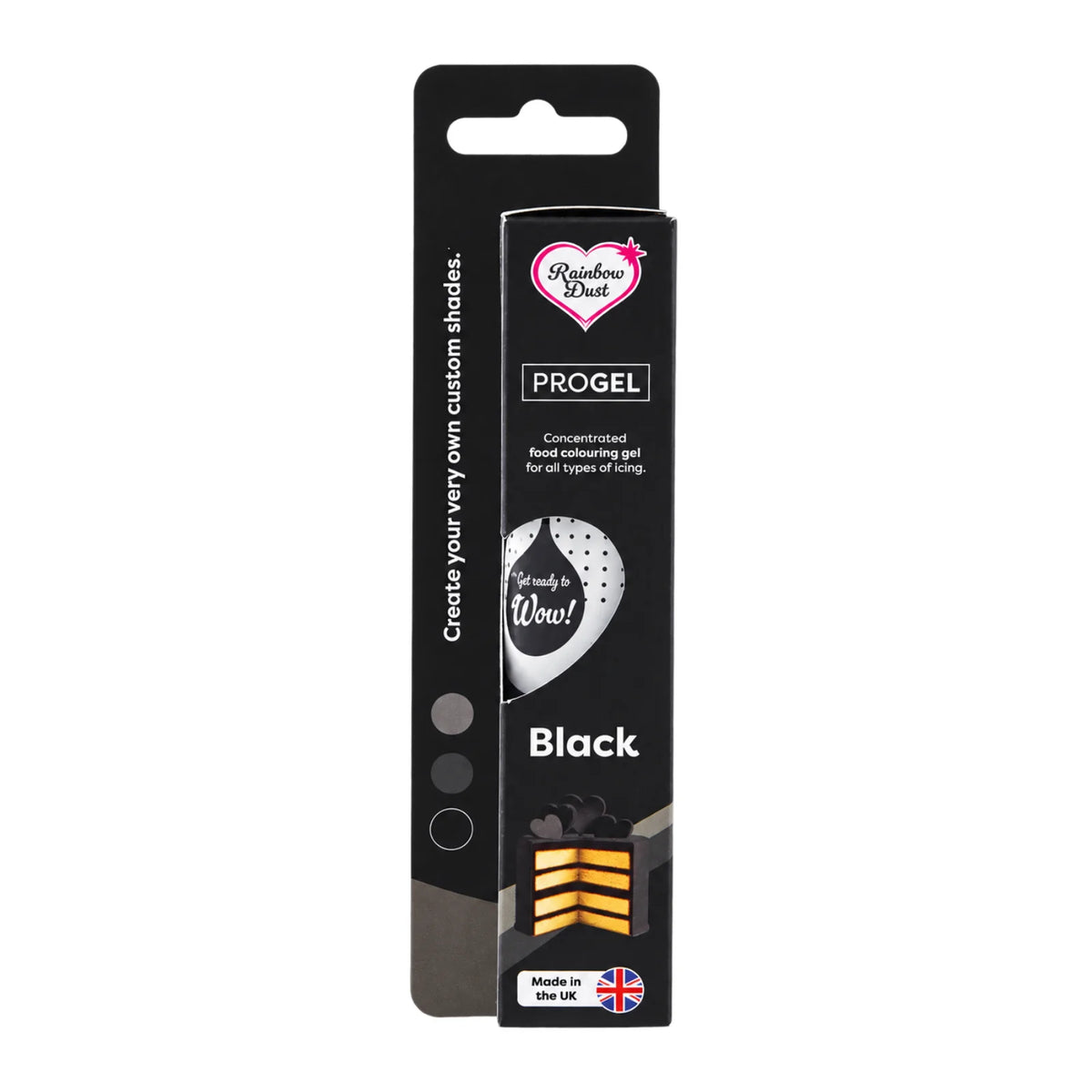 Black ProGel Food Colour 25g - Rainbow Dust