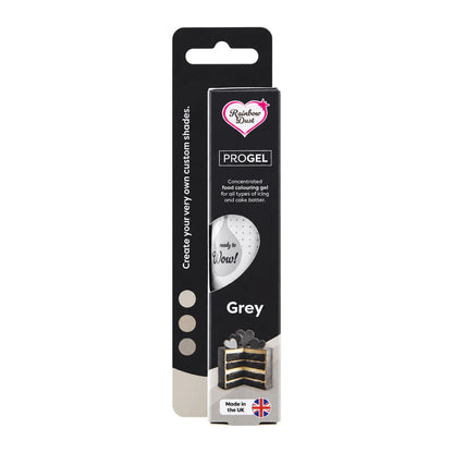 Grey ProGel Food Colour 25g - Rainbow Dust