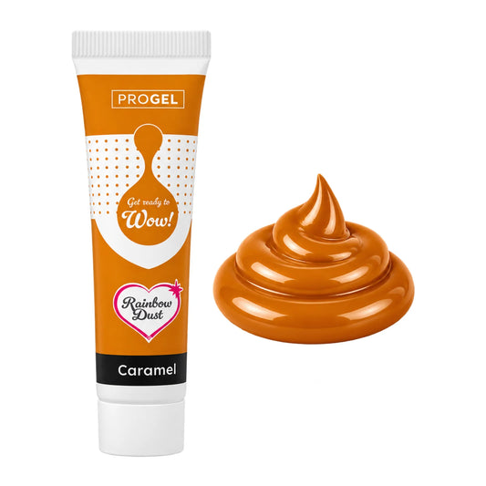 Caramel Ochre ProGel Food Colour 25g - Rainbow Dust