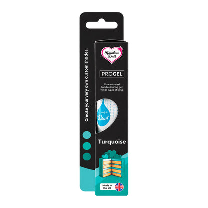 Turquoise ProGel Food Colour 25g - Rainbow Dust