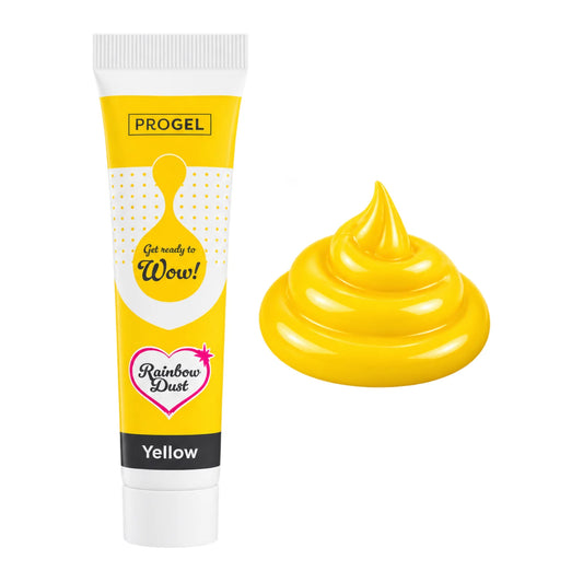 Yellow ProGel Food Colour 25g - Rainbow Dust