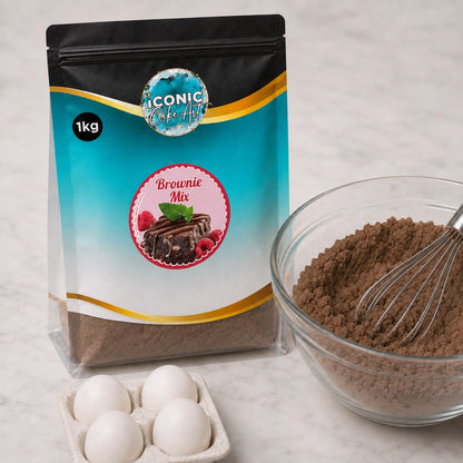 Chocolate All-In Choc Chunk Brownie Mix 1kg - Iconic Cake Art