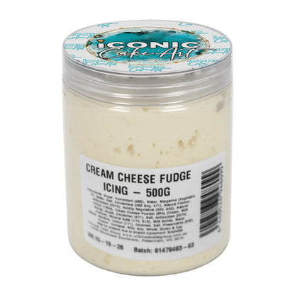 Cream Cheese Fudge Icing - Ready to Use 500g - Iconic Cake Art