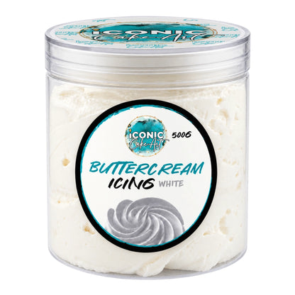 White Vanilla Ready to Use Buttercream 500g - Iconic Cake Art