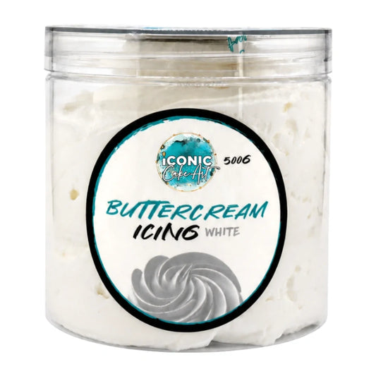 White Vanilla Ready to Use Buttercream 500g - Iconic Cake Art