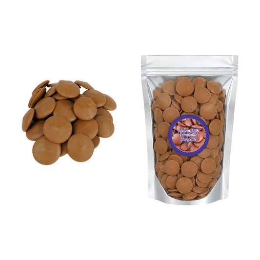 Sienna Milk Compound Buttons 5kg - Cadbury