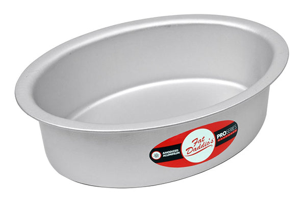 9 x 6 Inch Oval x 3 Inch Deep Cake Pan - Fat Daddios