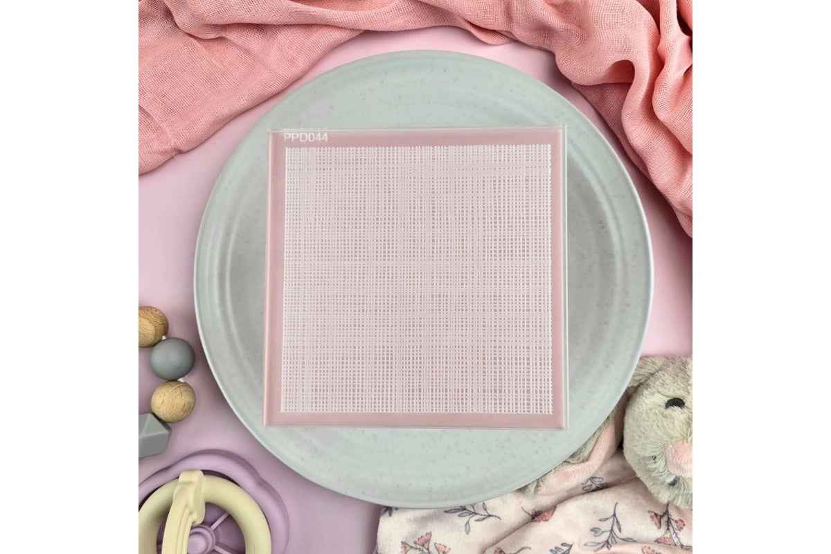 Linen Pattern Plate - Custom Cookie Cutters