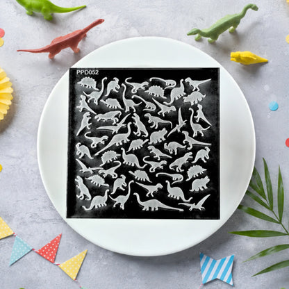 Dinosaurs Pattern Plate - Custom Cookie Cutters