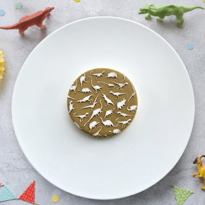 Dinosaurs Pattern Plate - Custom Cookie Cutters