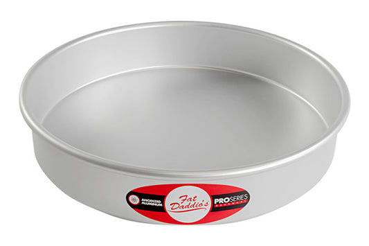 10 Inch Round x 2 Inch Deep Cake Pan Solid Bottom - Fat Daddios