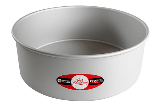 10 Inch Round x 4 Inch Deep Cake Pan Solid Bottom - Fat Daddios