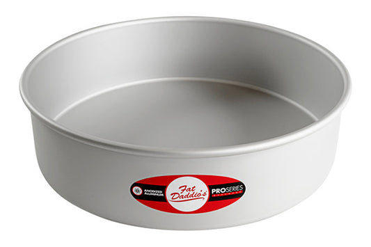 11 Inch Round x 3 Inch Deep Cake Pan Solid Bottom - Fat Daddios