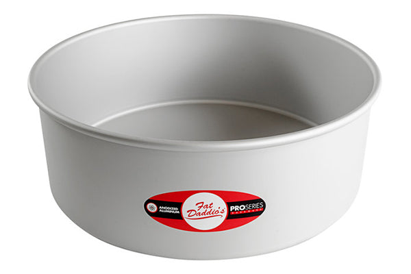 11 Inch Round x 4 Inch Deep Cake Pan Solid Bottom - Fat Daddios