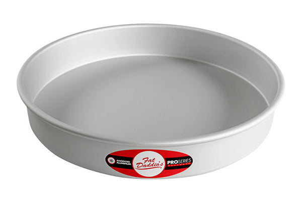 12 Inch Round x 2 Inch Deep Cake Pan Solid Bottom - Fat Daddios