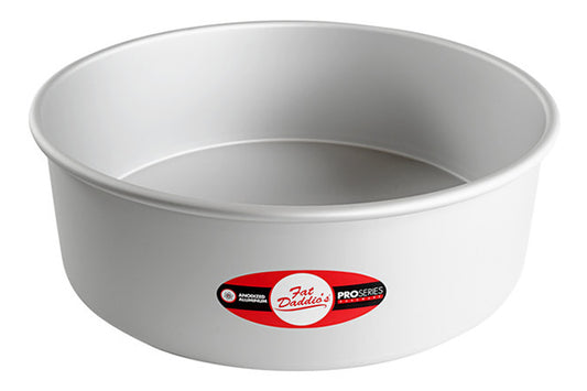 12 Inch Round x 4 Inch Deep Cake Pan Solid Bottom - Fat Daddios