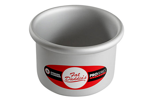 4 Inch Round x 3 Inch Deep Cake Pan Solid Bottom - Fat Daddios