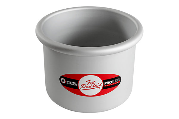 5 Inch Round x 4 Inch Deep Cake Pan Solid Bottom - Fat Daddios