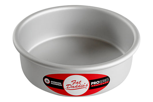 6 Inch Round x 2 Inch Deep Cake Pan Solid Bottom - Fat Daddios