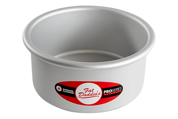 6 Inch Round x 3 Inch Deep Cake Pan Solid Bottom - Fat Daddios