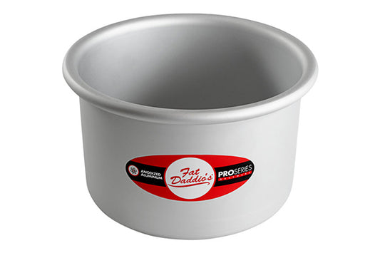 6 Inch Round x 4 Inch Deep Cake Pan Solid Bottom - Fat Daddios
