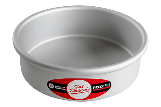 7 Inch Round x 2 Inch Deep Cake Pan Solid Bottom - Fat Daddios
