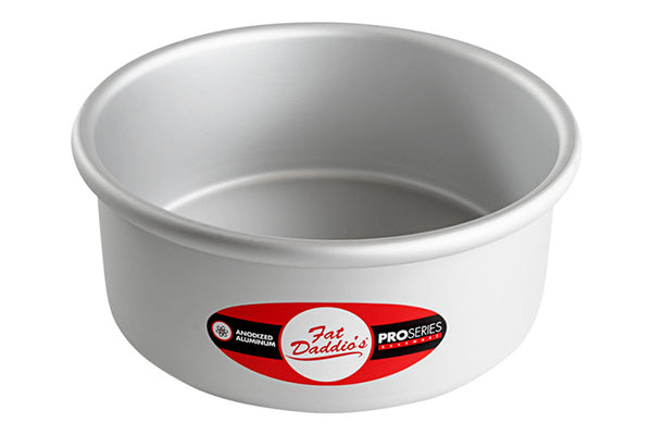7 Inch Round x 3 Inch Deep Cake Pan Solid Bottom - Fat Daddios
