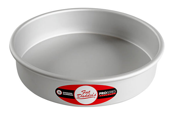 9 Inch Round x 2 Inch Deep Cake Pan Solid Bottom - Fat Daddios