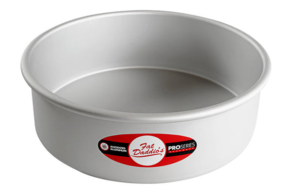 9 Inch Round x 3 Inch Deep Cake Pan Solid Bottom - Fat Daddios