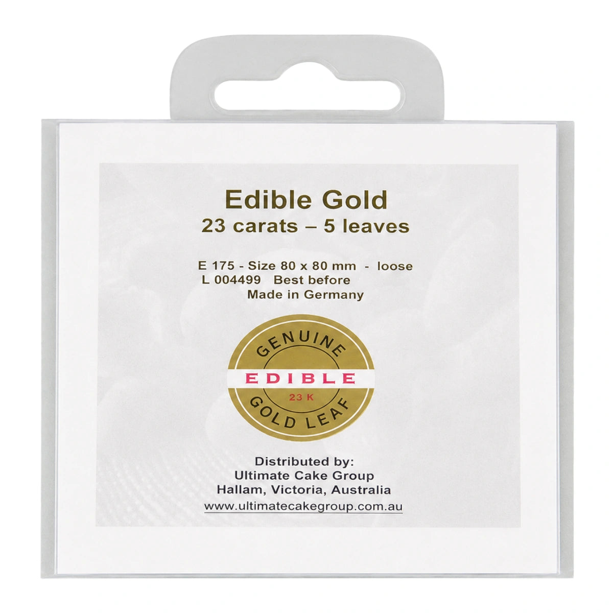 Gold Loose Premium Edible Leaf (5 Pack) - Iconic Cake Art