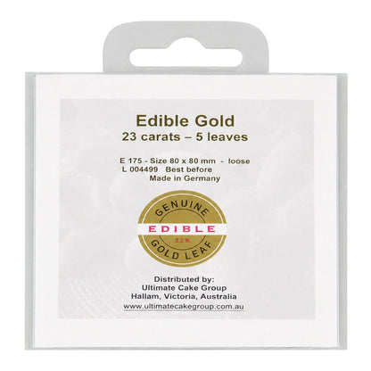 Gold Loose Premium Edible Leaf (5 Pack) - Iconic Cake Art