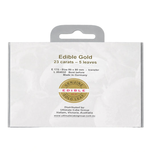 Gold Transfer Premium Edible Leaf (5 Pack) - Iconic Cake Art