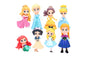 Princess Decoset (8 Pack) - Iconic Cake Art