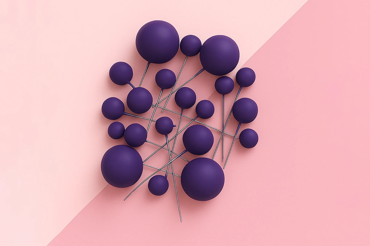 Purple Matte Ball Toppers (20 Pack) - Iconic Cake Art