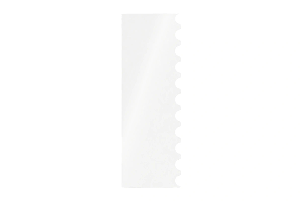 255mm 10 Inch Side Scrapers - Patterned Acrylic PME - Scallop