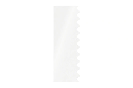 255mm 10 Inch Side Scrapers - Patterned Acrylic PME - Scallop