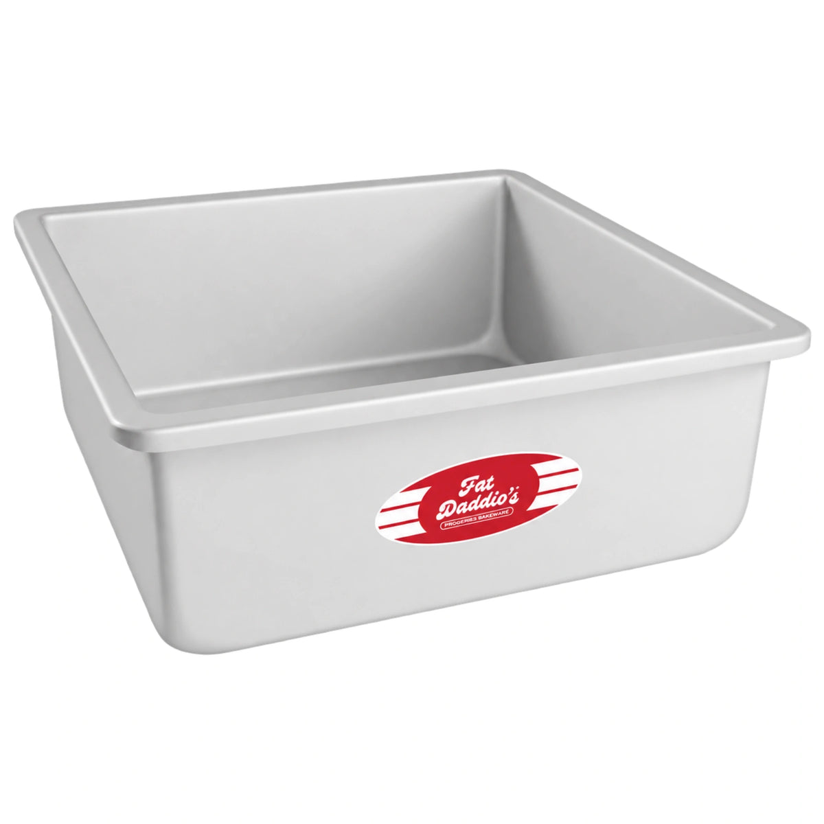 Square 4 Inch Deep Cake Pan Solid Bottom 10 Inch x 10 Inch - Fat Daddios