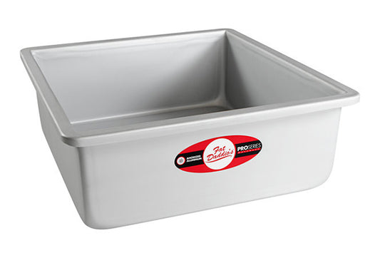 Square 4 Inch Deep Cake Pan Solid Bottom 10 Inch x 10 Inch - Fat Daddios