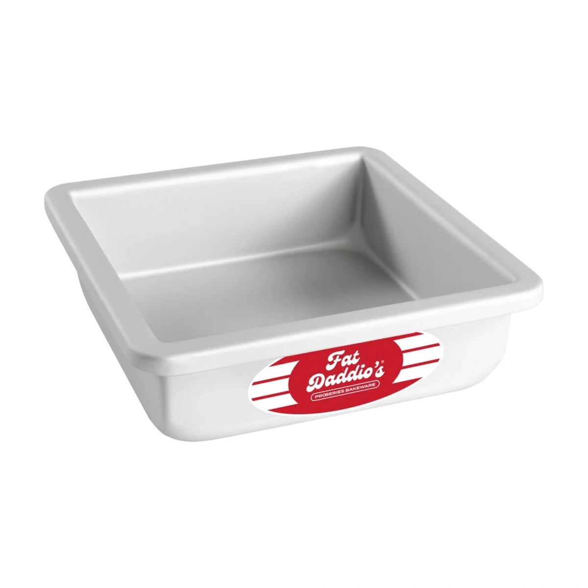 Square 2 Inch Deep Cake Pan Solid Bottom 6 Inch x 6 Inch - Fat Daddios