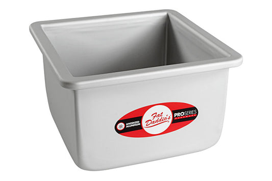 Square 4 Inch Deep Cake Pan Solid Bottom 6 Inch x 6 Inch - Fat Daddios