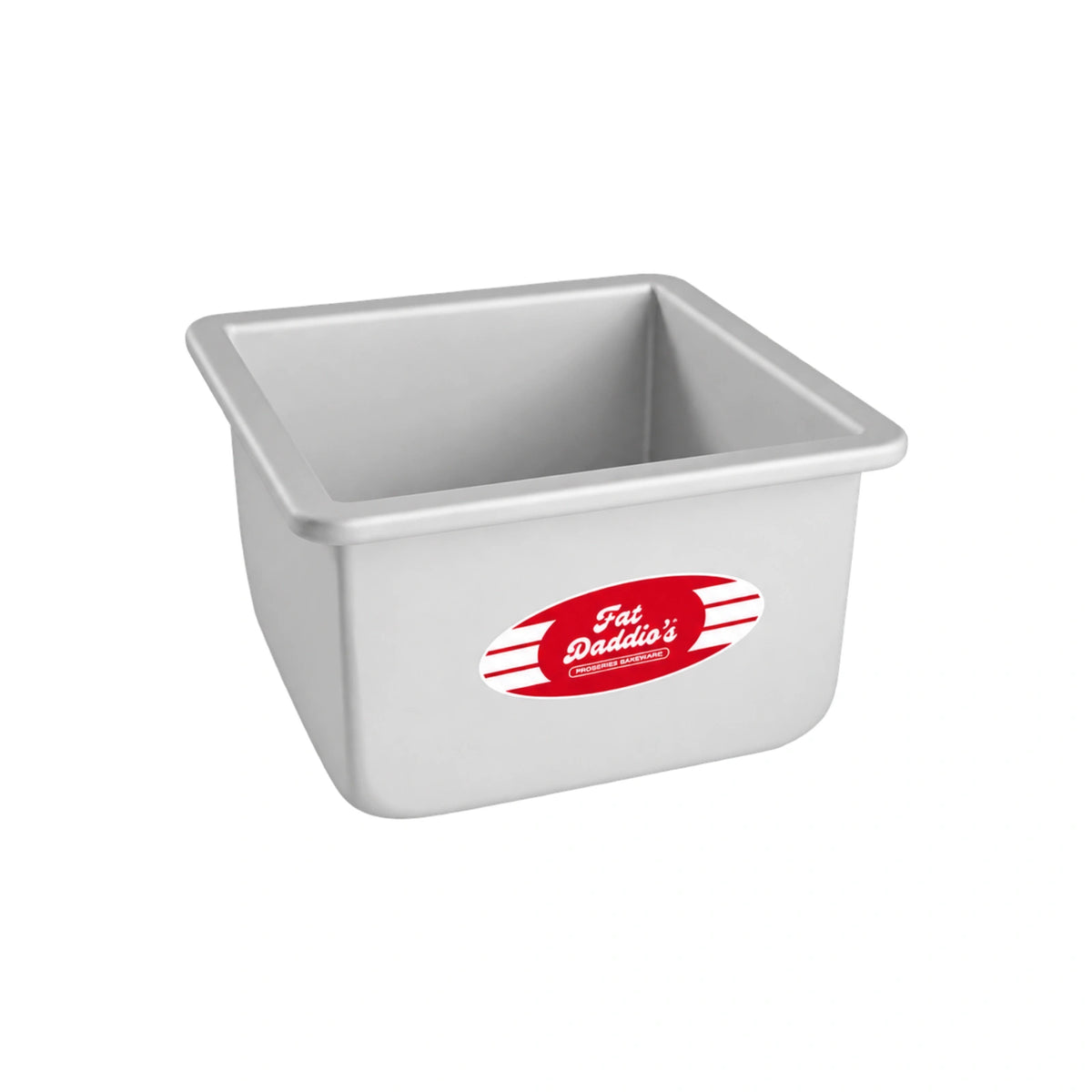 Square 4 Inch Deep Cake Pan Solid Bottom 6 Inch x 6 Inch - Fat Daddios