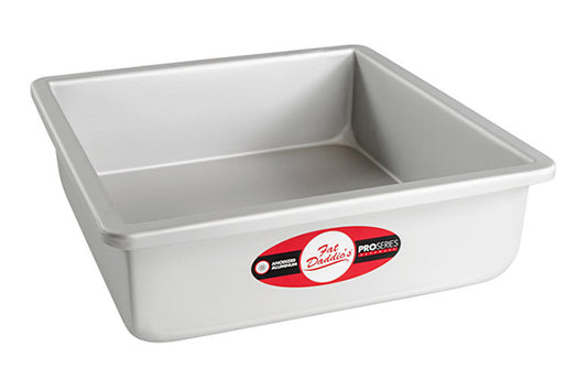 Square 3 Inch Deep Cake Pan Solid Bottom 9 Inch x 9 Inch - Fat Daddios
