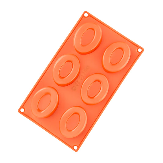 Oval Savarin 6 Cavity Silicone Chocolate Mould - Iconic Cake Art