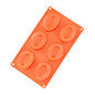 Oval Savarin 6 Cavity Silicone Chocolate Mould - Iconic Cake Art