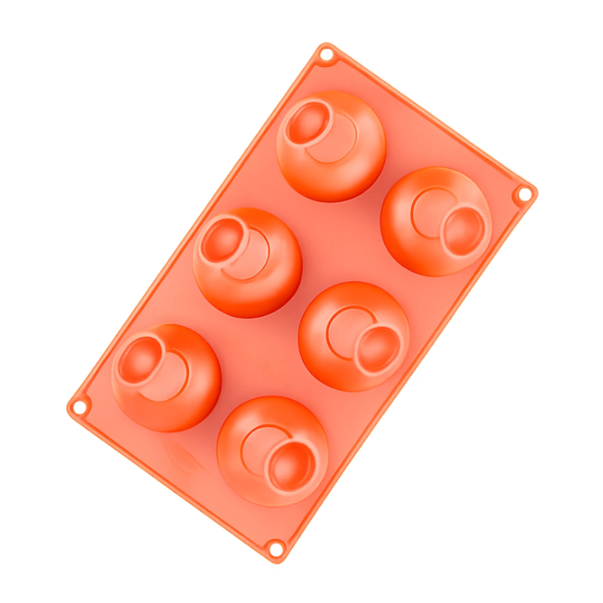 Indent Hemisphere 6 Cavity Silicone Chocolate Mould - Iconic Cake Art