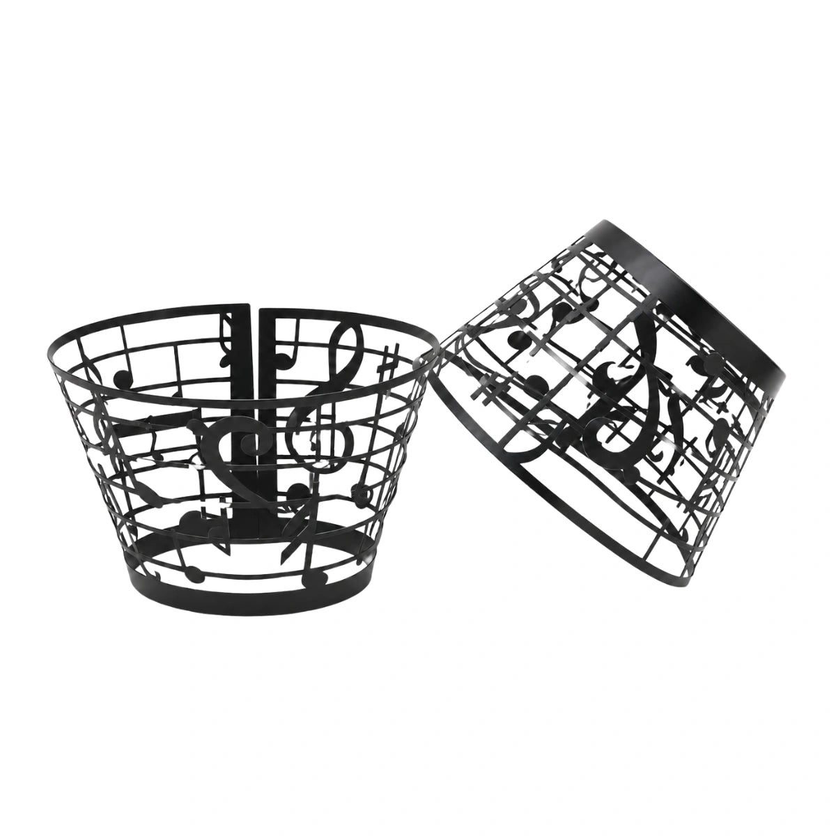 Black Musical Note Cake Wraps Cake Decorating Tools - Pack of 12 - Gateau Art